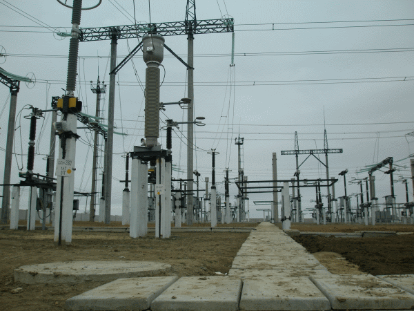 Electroyuzhatommontazh - Substation in operation